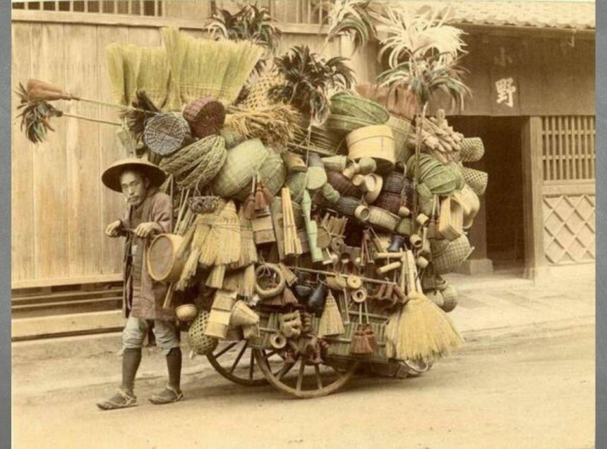 Японський вуличний торговець 1901 року: жива історія торгівлі