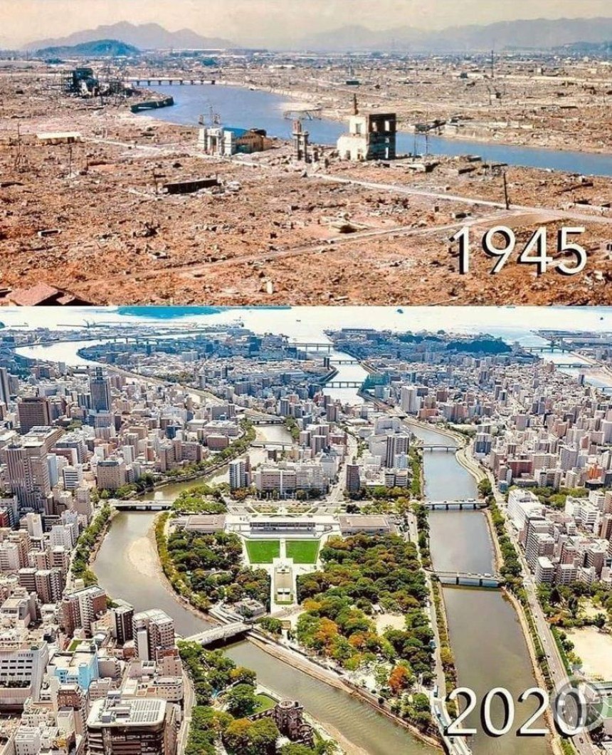 Хіросіма 1945 та 2020 роки