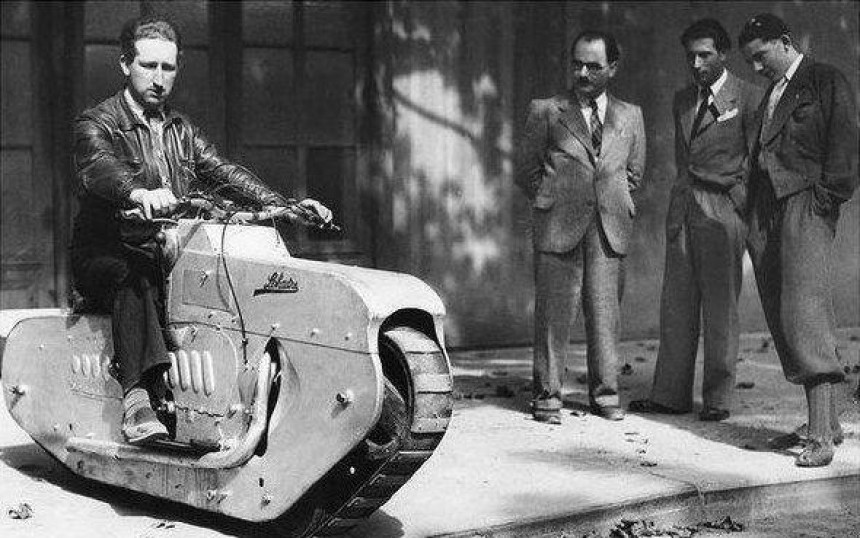 1938 року гусеничний мотоцикл: революція в транспорті