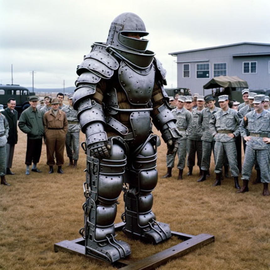 Рідкісні фото бронекостюма, що був випробуваний у США 1958