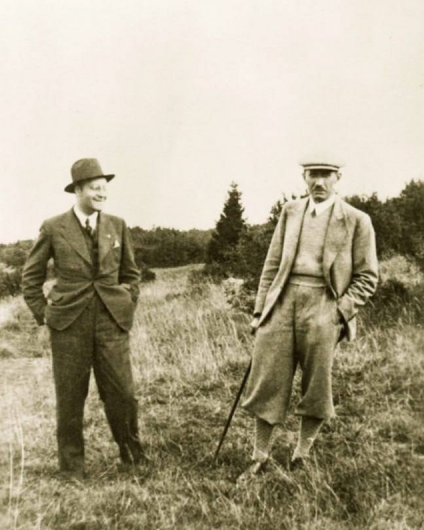 Ріко Ярий та Євген Коновалець на прогулянці в 1930-х